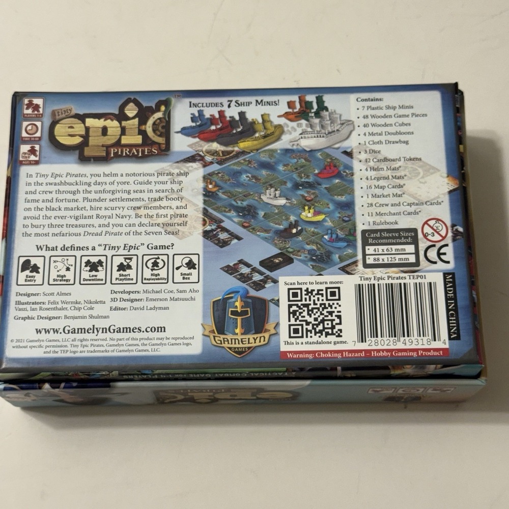 Tiny Epic Pirates & Western Board Game Card Game Complete Gamelyn - Picture 7 of 8